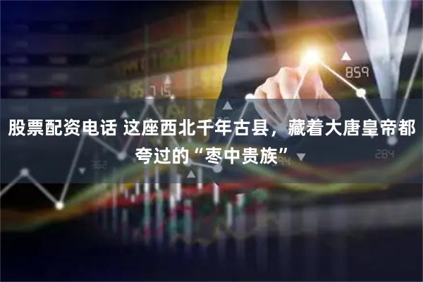 股票配资电话 这座西北千年古县，藏着大唐皇帝都夸过的“枣中贵族”